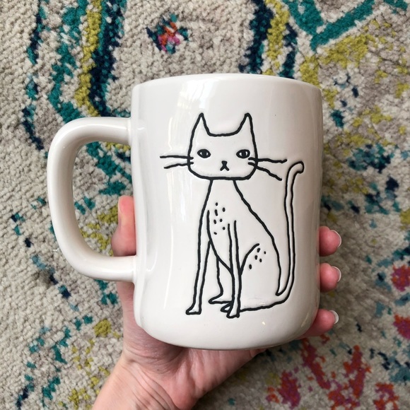 ✨HP✨ Rae Dunn Scaredy Cat Halloween Mug 🐈‍⬛ NWOT - Picture 6 of 9